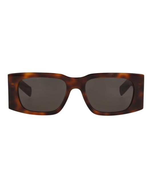 Saint Laurent Womens Square/Rectangle Havana Havana Black Fashion Designer Eyewear