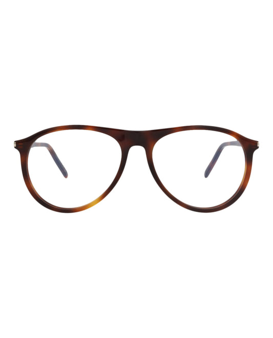 Saint Laurent Unisex Aviator Havana Havana Transparent Fashion Designer Eyewear