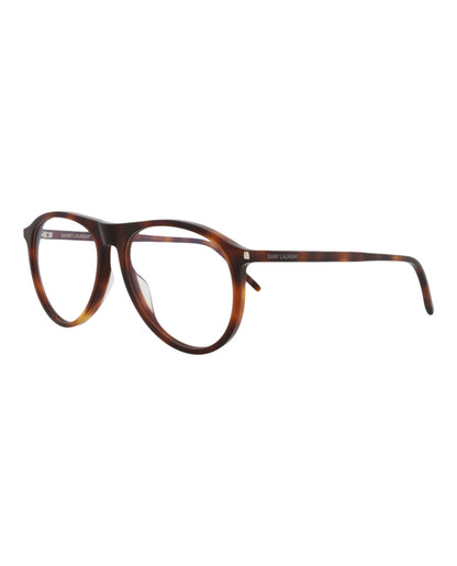 Saint Laurent Unisex Aviator Havana Havana Transparent Fashion Designer Eyewear