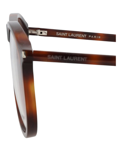 Saint Laurent Unisex Aviator Havana Havana Transparent Fashion Designer Eyewear