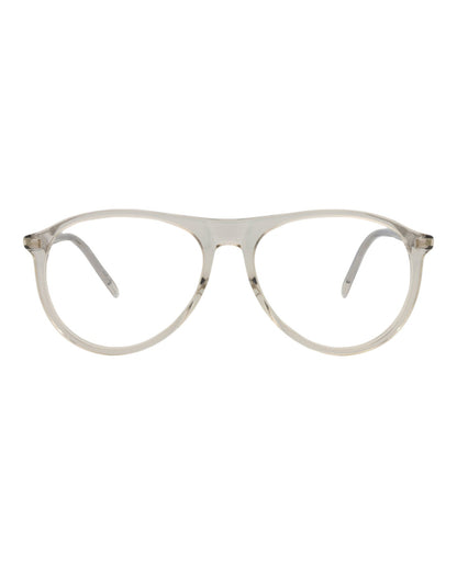 Saint Laurent Unisex Aviator Beige Beige Transparent Fashion Designer Eyewear