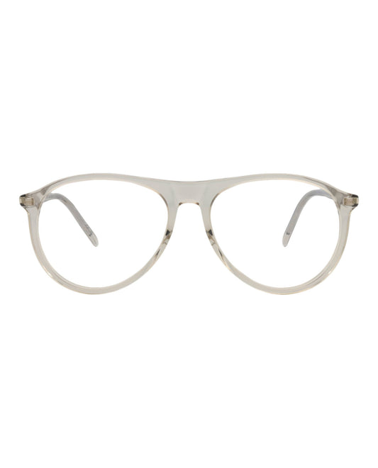 Saint Laurent Unisex Aviator Beige Beige Transparent Fashion Designer Eyewear