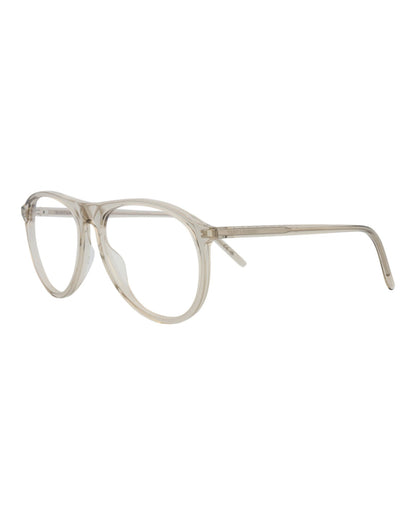 Saint Laurent Unisex Aviator Beige Beige Transparent Fashion Designer Eyewear