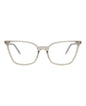 Saint Laurent Womens Cat Eye Beige Beige Transparent Fashion Designer Eyewear
