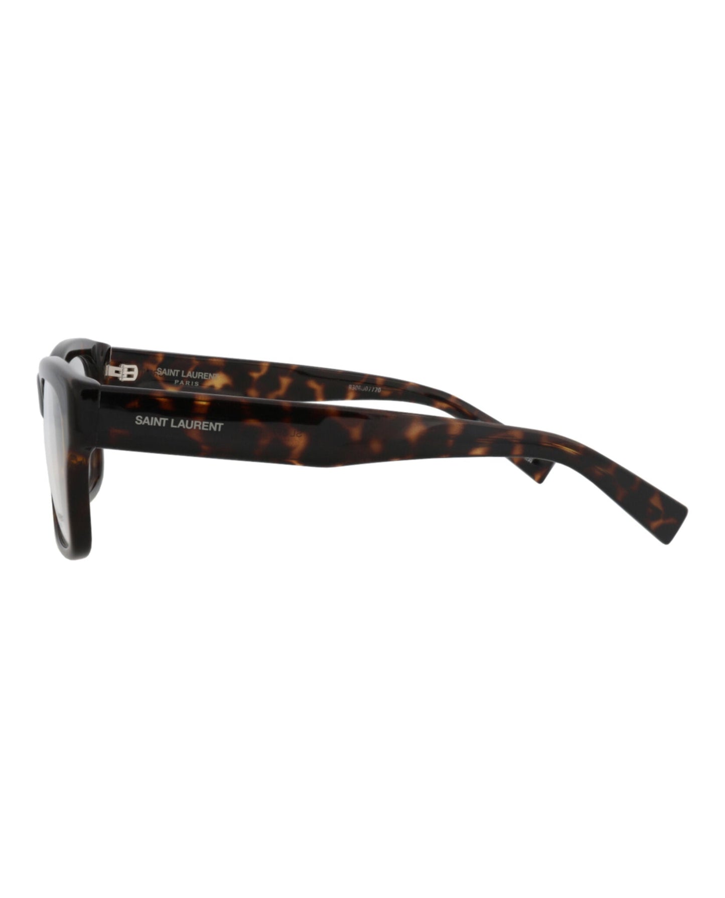 Saint Laurent Unisex Square/Rectangle Havana Havana Transparent Fashion Designer Eyewear