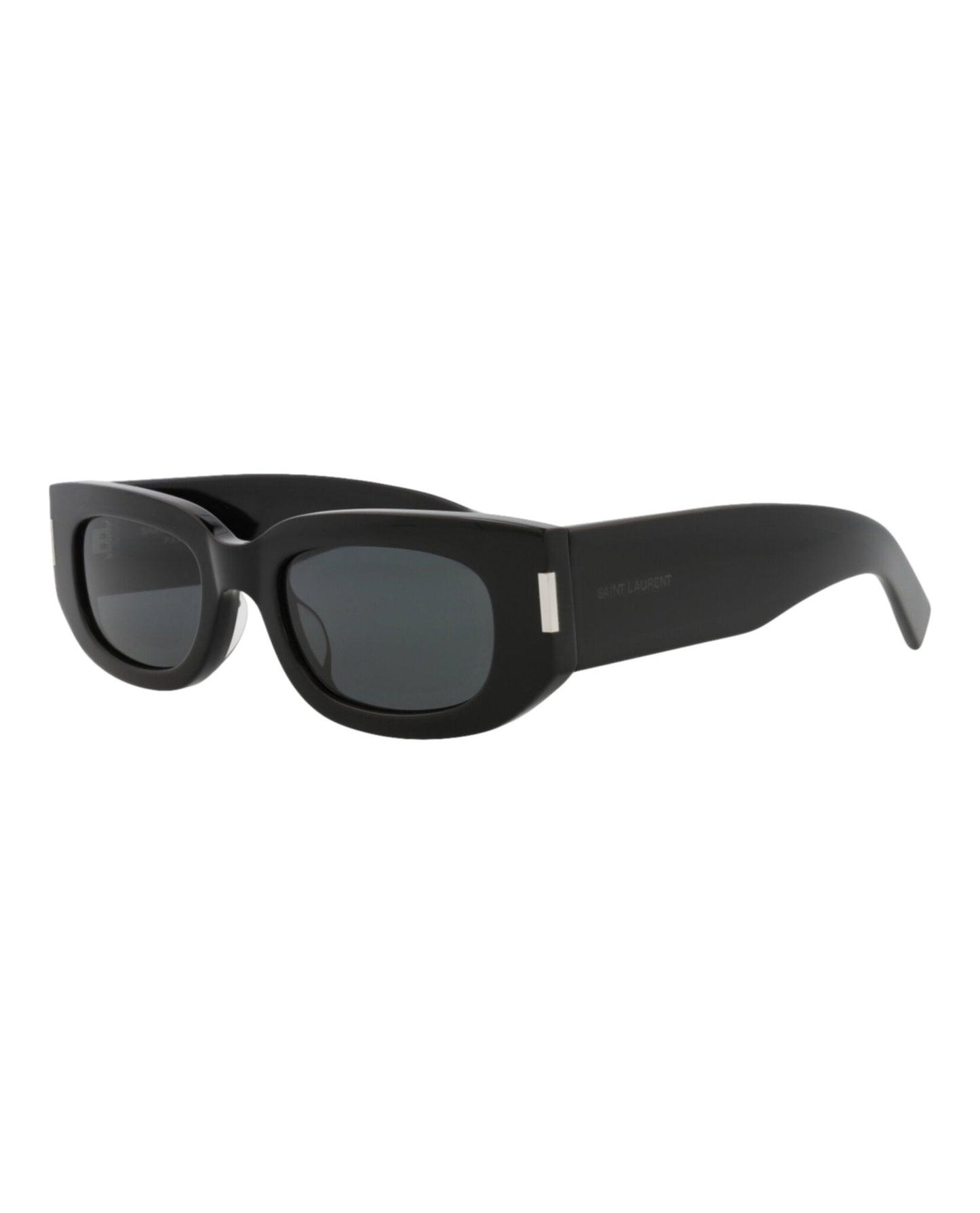 Saint Laurent Unisex Round/Oval Black Black Black Fashion Designer Eyewear