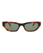 Saint Laurent Unisex Cat Eye Havana Havana Green Fashion Designer Eyewear