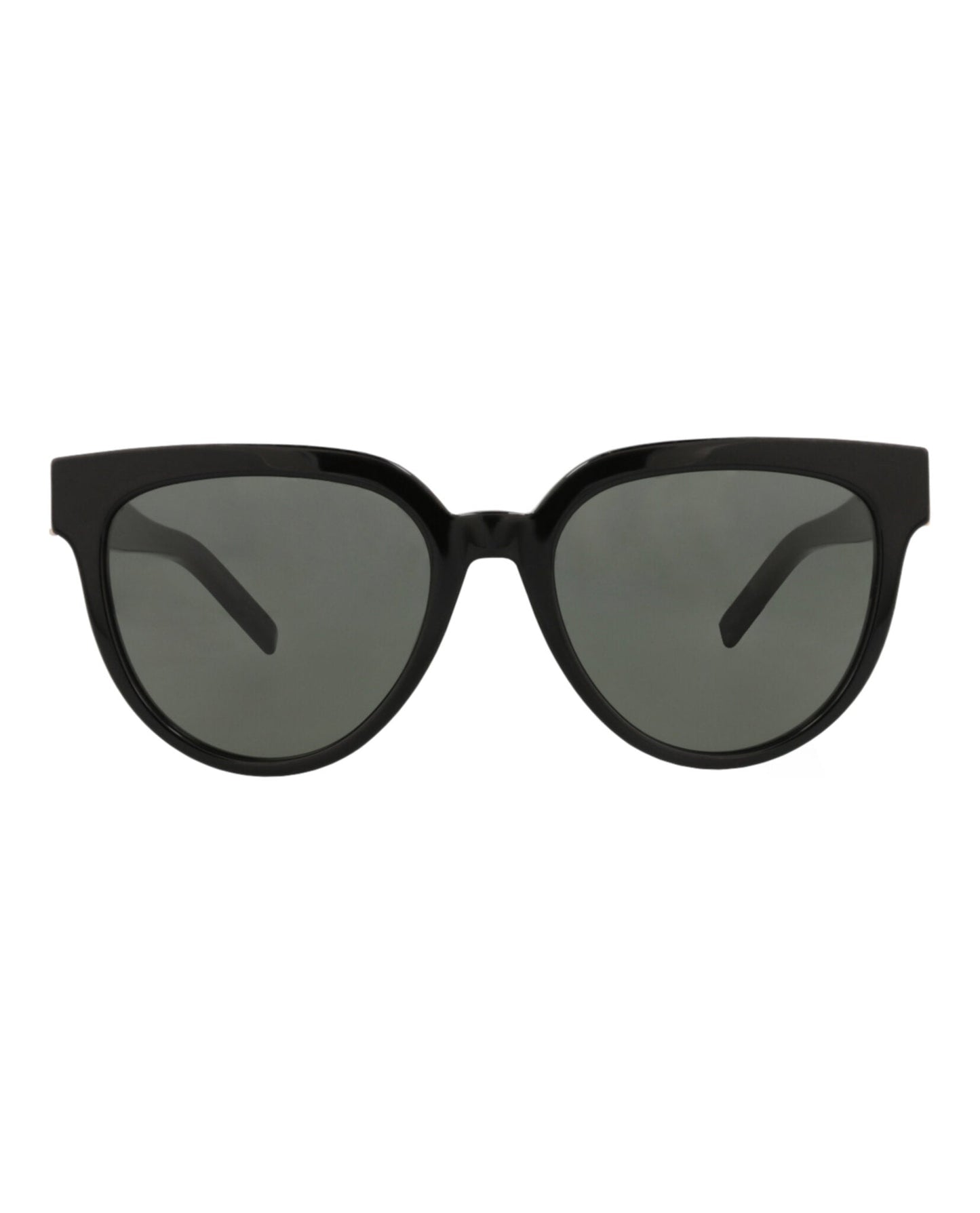 Saint Laurent Womens Cat Eye Black Black Grey Fashion Designer Eyewear