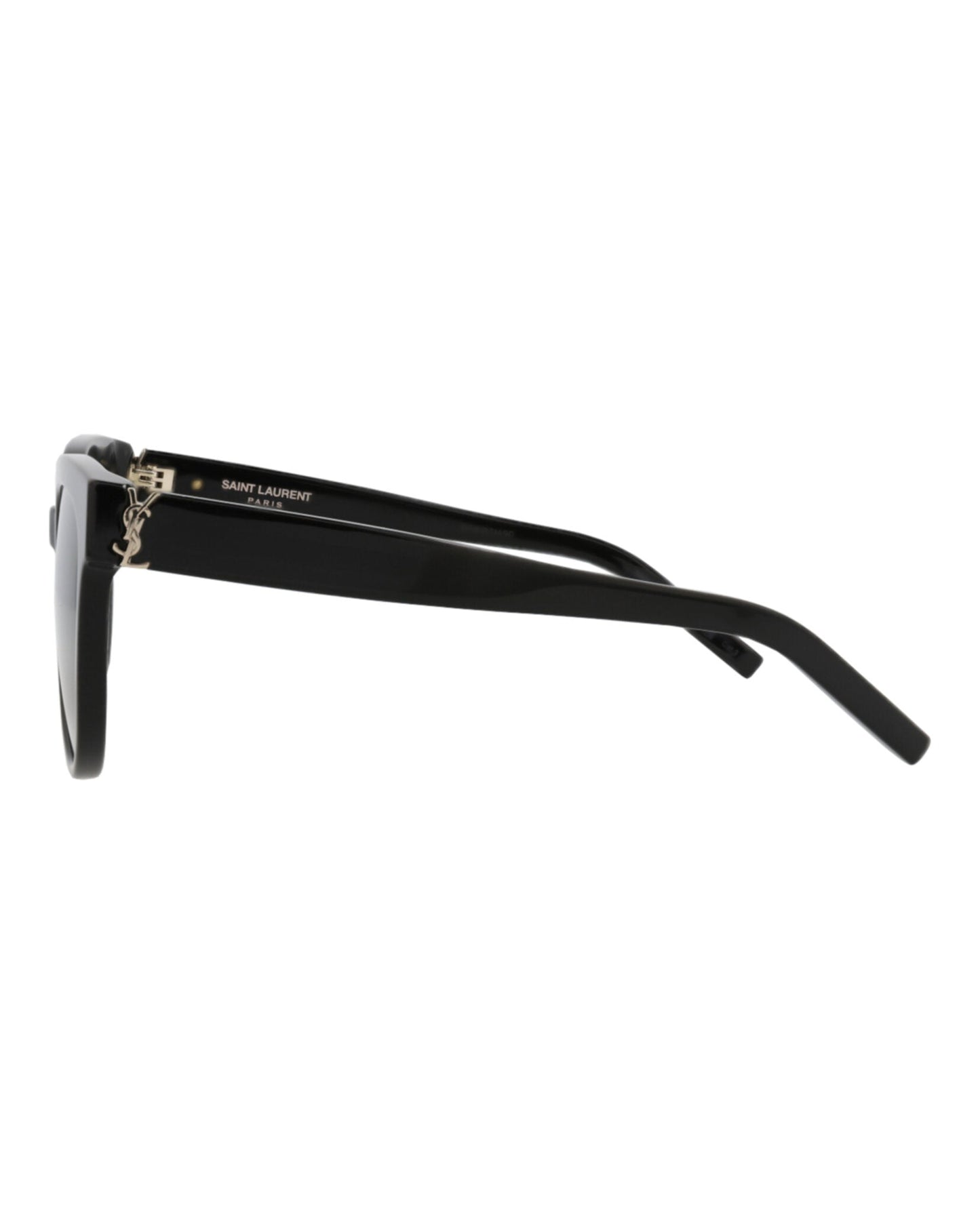 Saint Laurent Womens Cat Eye Black Black Grey Fashion Designer Eyewear