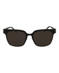 Saint Laurent Womens Square/Rectangle Black Black Grey Fashion Designer Eyewear
