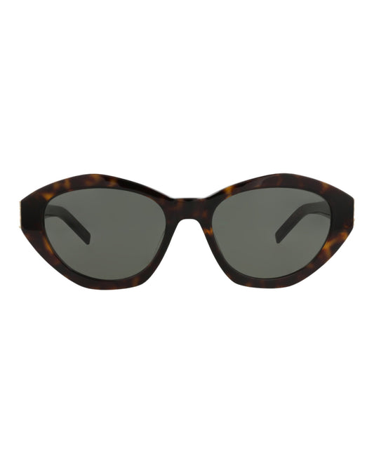 Saint Laurent Womens Cat Eye Havana Havana Grey Fashion Designer Eyewear