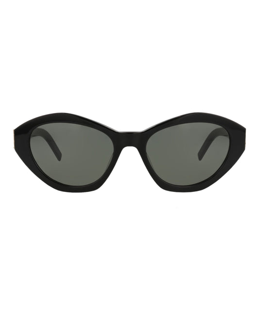 Saint Laurent Womens Cat Eye Black Black Grey Fashion Designer Eyewear