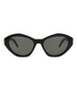Saint Laurent Womens Cat Eye Black Black Grey Fashion Designer Eyewear