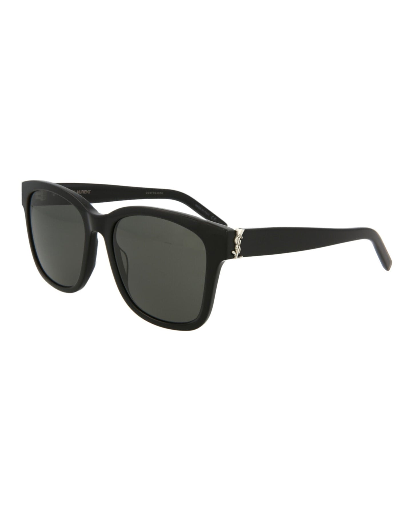 Saint Laurent Unisex Square/Rectangle Black Black Grey Fashion Designer Eyewear