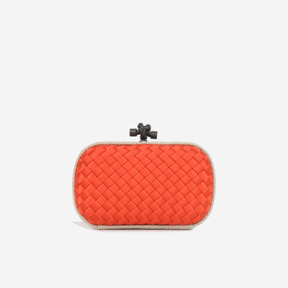 Bottega Veneta Intrecciato Knot Clutch
