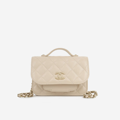 Chanel Mini Business Affinity Clutch on Chain