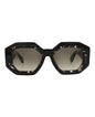 Philipp Plein Womens Square/Rectangle Black Black Green Fashion Designer Eyewear