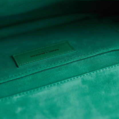 Saint Laurent Y Clutch Green