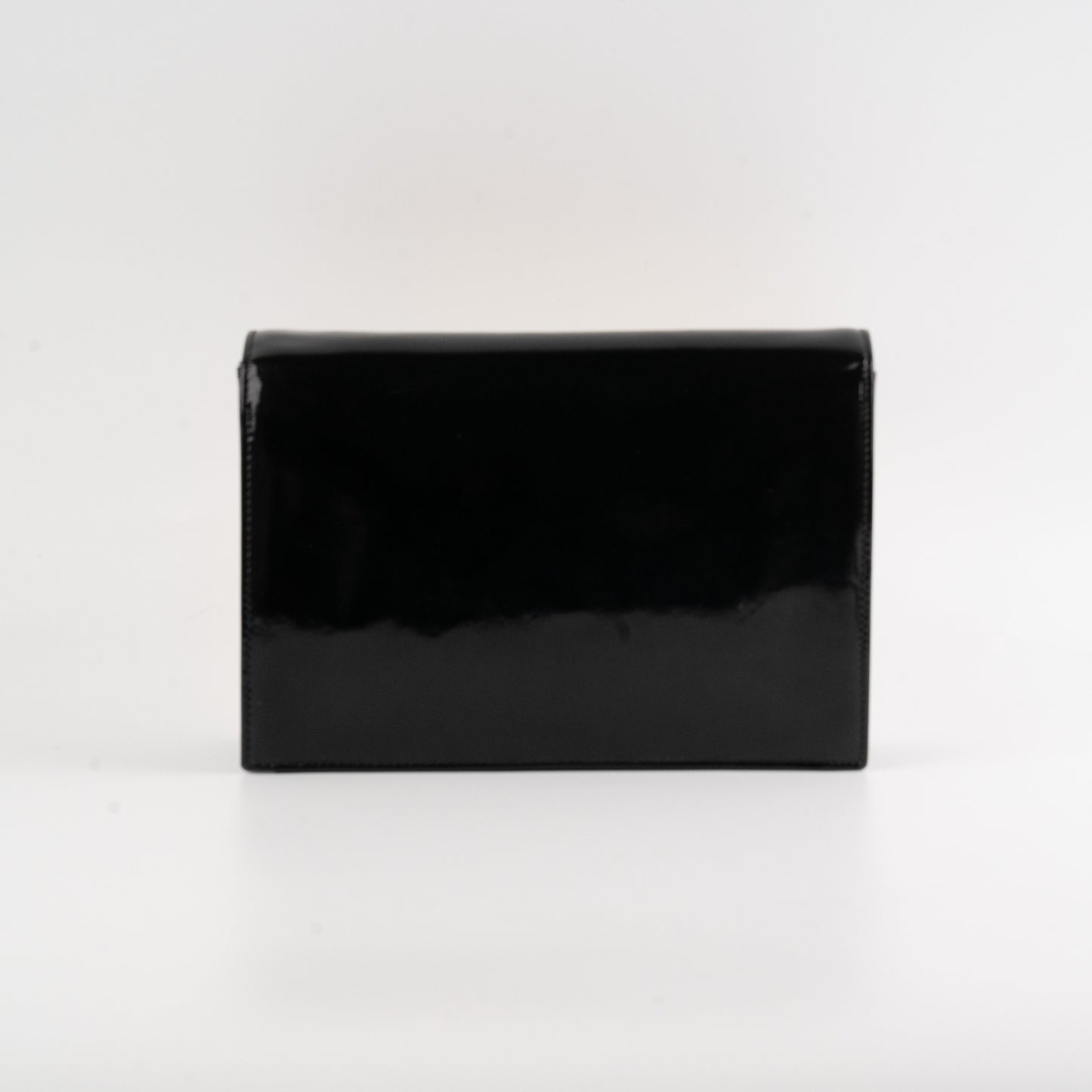 Chanel Vintage Patent Graphic Clutch