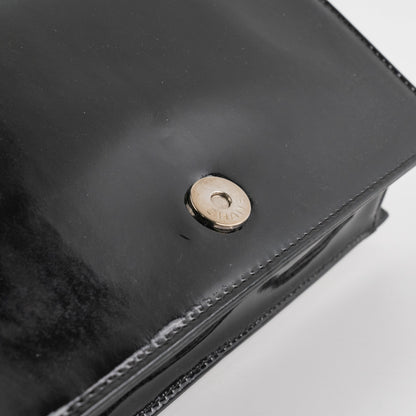 Chanel Vintage Patent Graphic Clutch