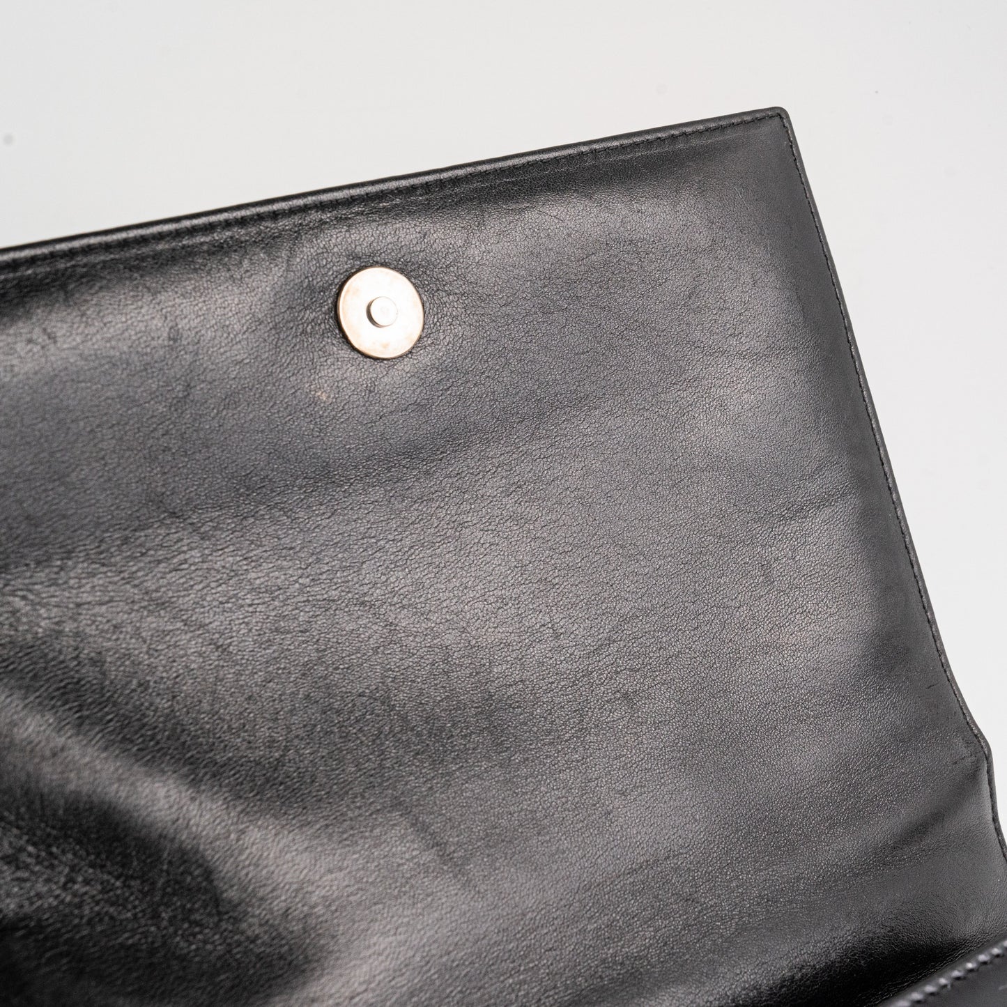 Chanel Vintage Patent Graphic Clutch