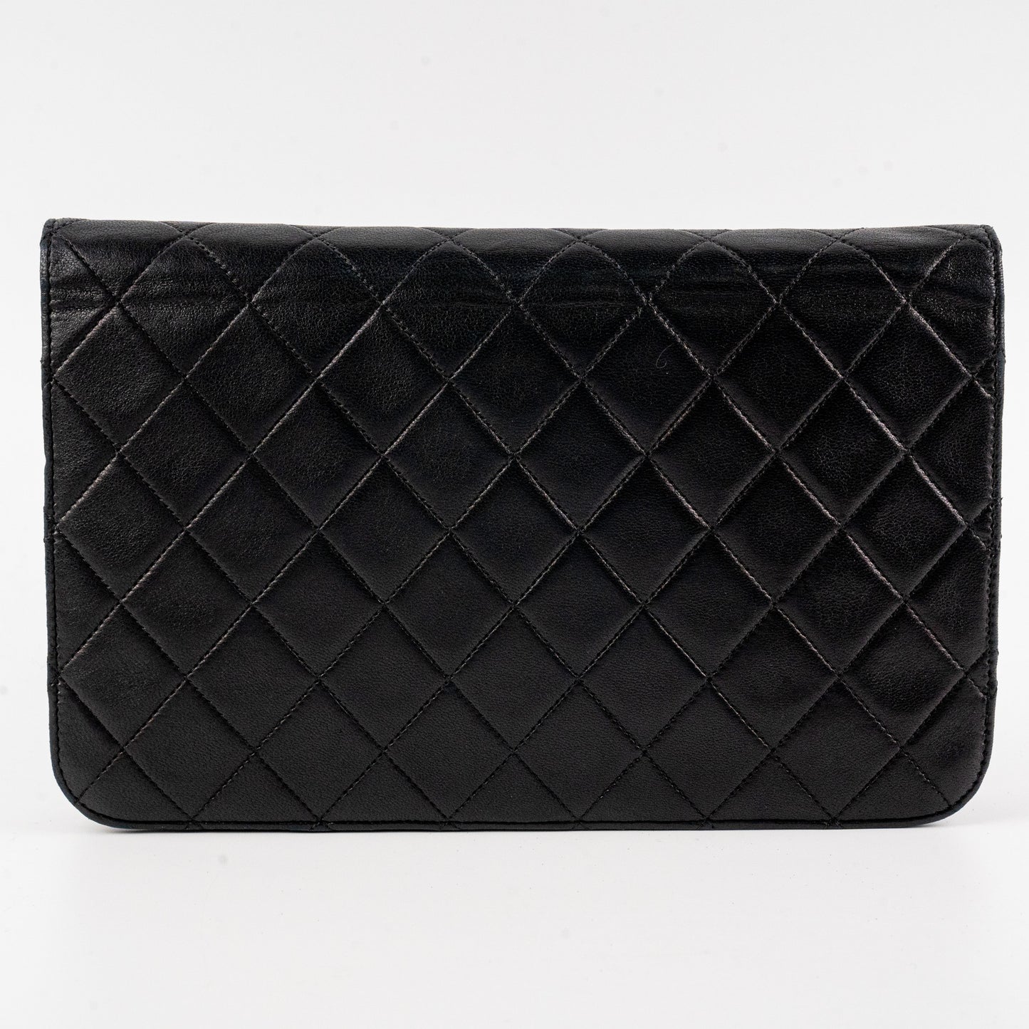 Chanel Vintage Flap Clutch Shoulder Bag Black