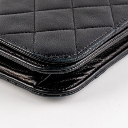 Chanel Vintage Flap Clutch Shoulder Bag Black