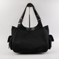 Christian Dior Canvas Shoulder Bag Black