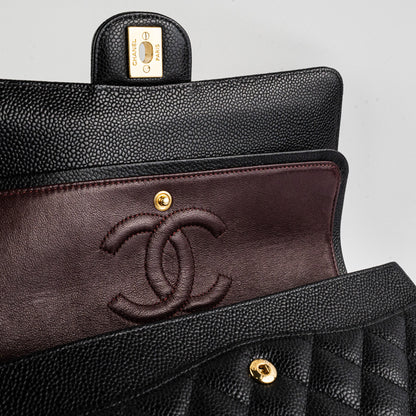 Chanel Classic Flap Medium/Large Black Caviar Shoulder Bag