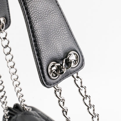 Chanel Black Caviar Seasonal Shoulder Flap Bag