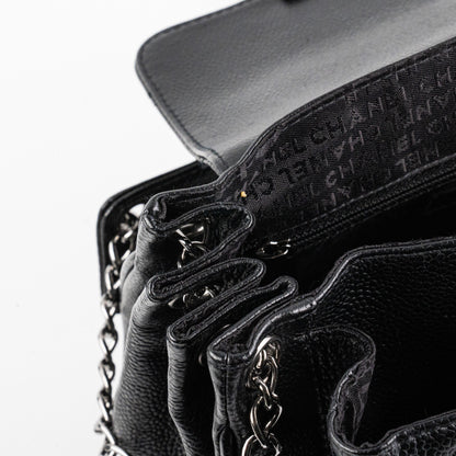 Chanel Black Caviar Seasonal Shoulder Flap Bag