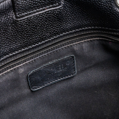 Chanel PST Caviar Black Shoulder Tote Bag