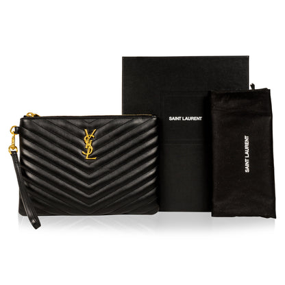 Saint Laurent Chevron Clutch
