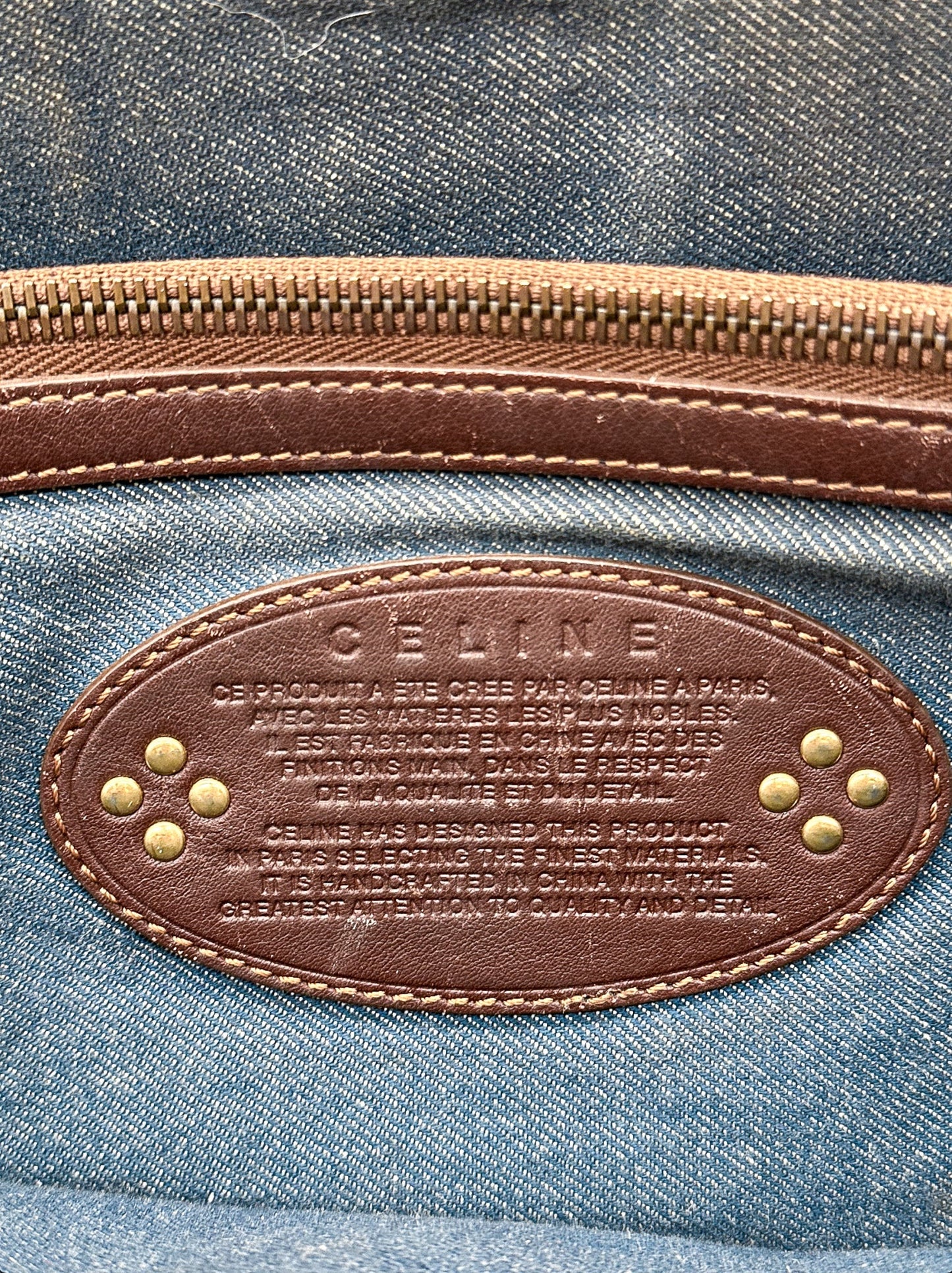 Celine Denim Boogie Tote Bag