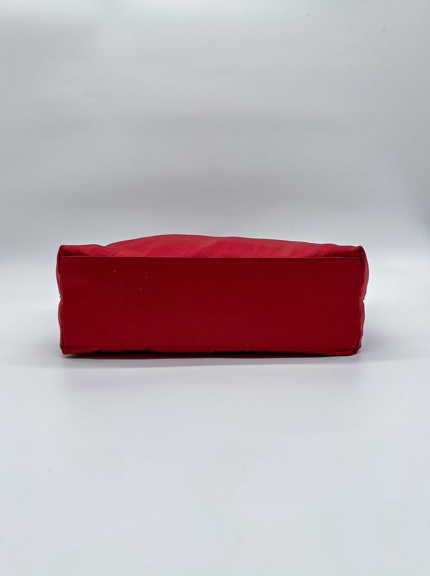 Prada Red Nylon City Tote Bag