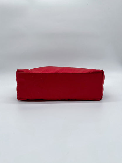 Prada Red Nylon City Tote Bag