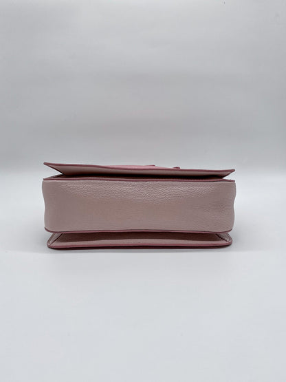 Miu Miu Pink Madras Leather Top Handle Crossbody Bag