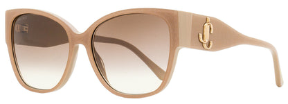 Jimmy Choo Butterfly Shay Sunglasses KONHA Nude Glitter 58mm Nude Glitter
