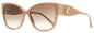 Jimmy Choo Butterfly Shay Sunglasses KONHA Nude Glitter 58mm Nude Glitter