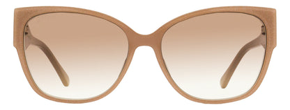 Jimmy Choo Butterfly Shay Sunglasses KONHA Nude Glitter 58mm