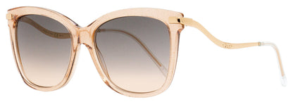 Jimmy Choo Rectangular Sunglasses Steff/S SQGFF Beige Glitter/Gold 55mm Beige Glitter Gold