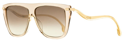 Jimmy Choo Browline Sunglasses Suvi/S FWMNQ Nude/Gold 58mm Nude Gold