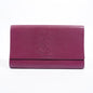 Saint Laurent Flap Clutch Purple Leather