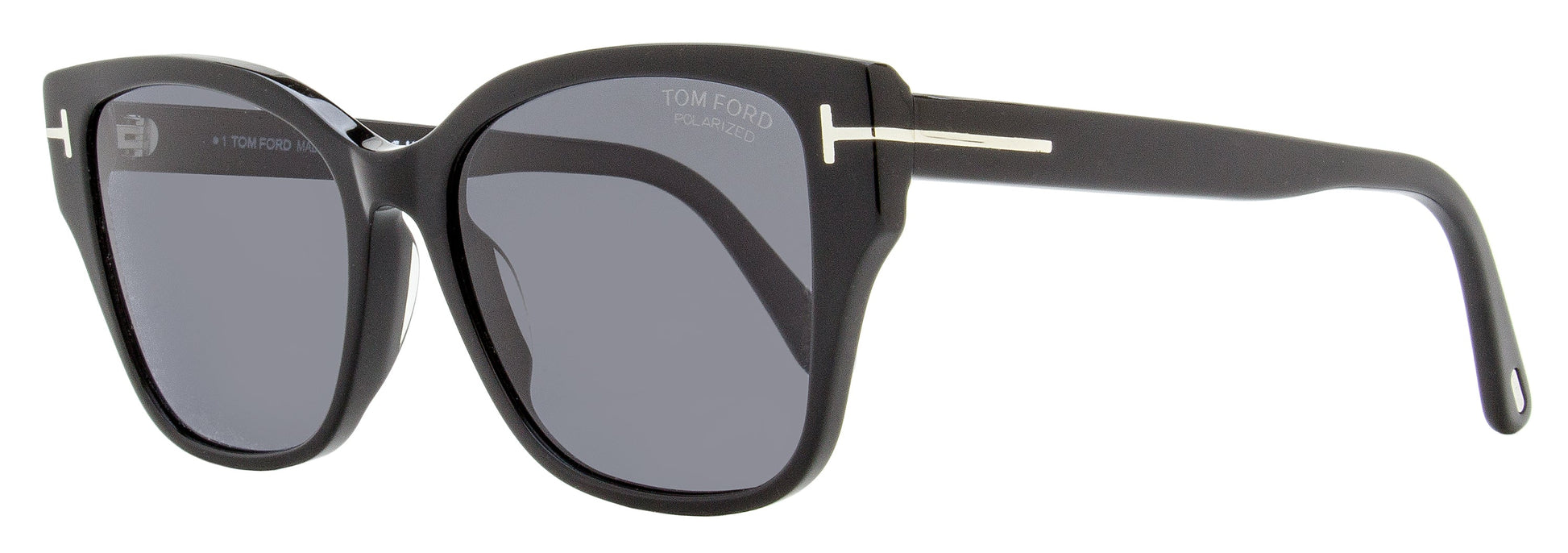 Tom Ford Polarized Elsa Sunglasses TF1108 01D Black 55mm FT1108 Black