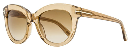 Tom Ford Odette Sunglasses TF1189 45F Transaparent Brown 53mm FT1189 Transaparent Brown