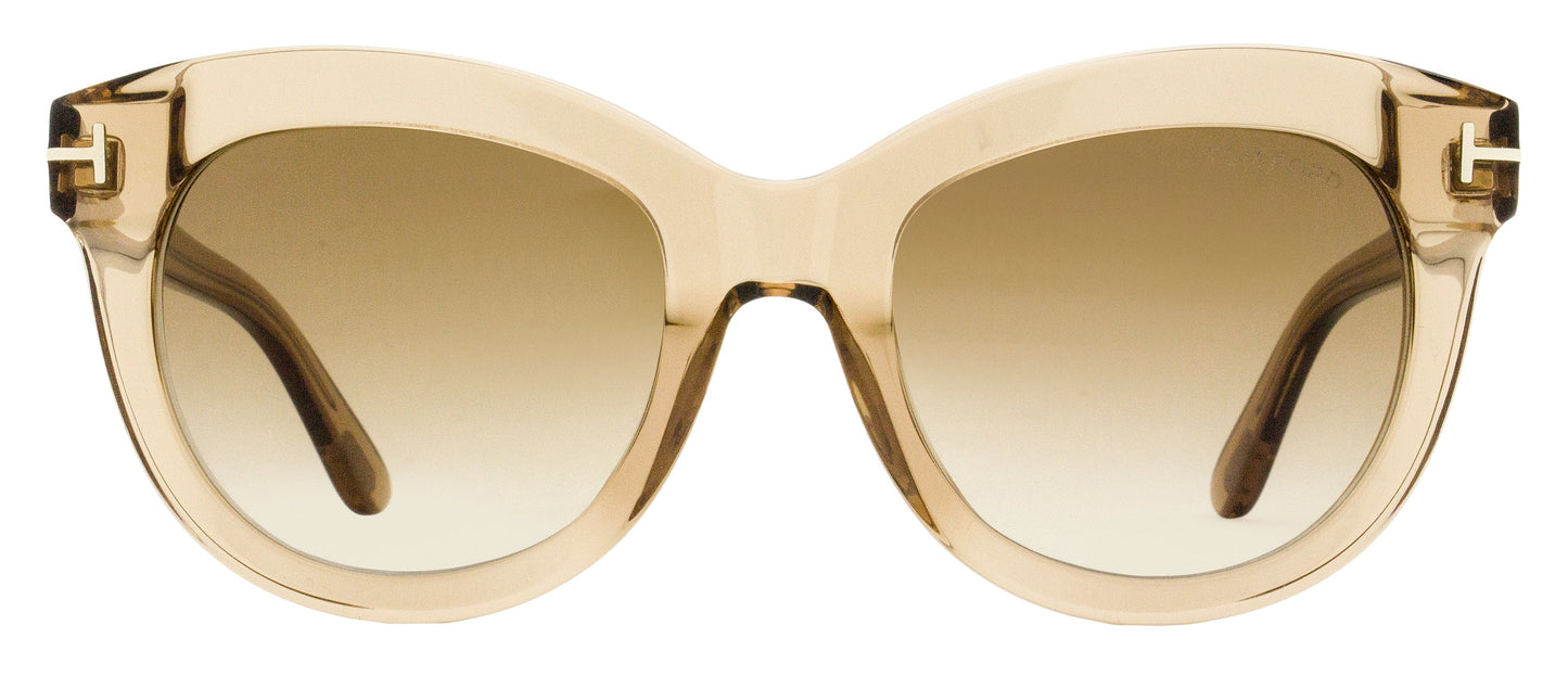 Tom Ford Odette Sunglasses TF1189 45F Transaparent Brown 53mm FT1189