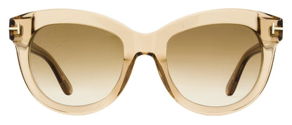 Tom Ford Odette Sunglasses TF1189 45F Transaparent Brown 53mm FT1189