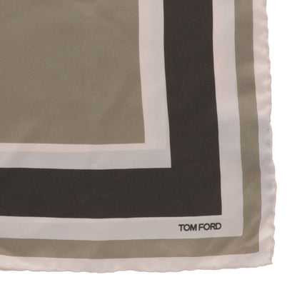Tom Ford Mens Brown Pocket Square