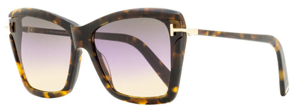 Tom Ford Butterfly Sunglasses TF849 Leah 55B Vintage Havana/Gold 64mm FT0849 Vintage Havana Gold