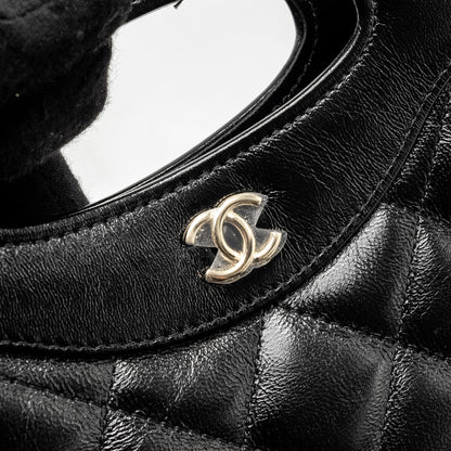Chanel Mini 31 Clutch with Chain Shiny Lambskin Black L (Microchip)